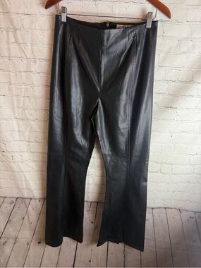 We The Free Black Faux Leather Pants Size 31
